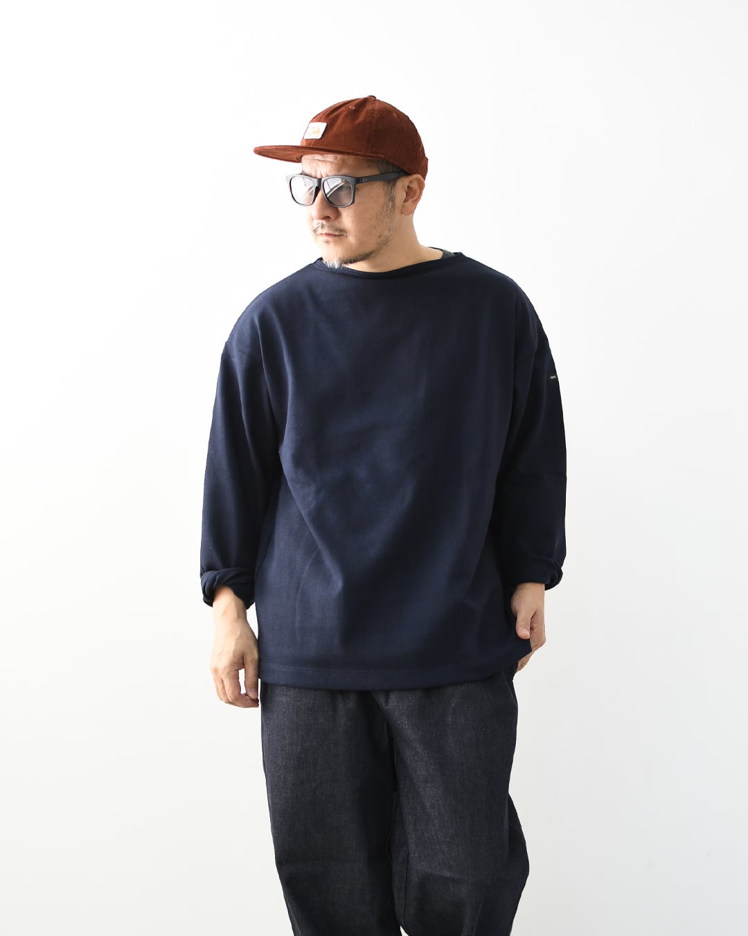 SAINT JAMES [20JC OUES LOOSE SOLID - NAVY] [20jcls-navy] セント