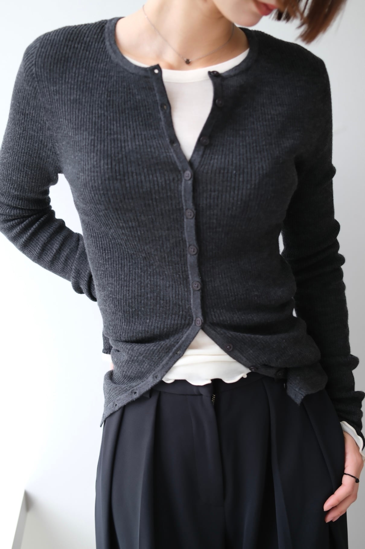TODAYFUL Silkwool Knit Cardigan シルクウールニットカーディガン C