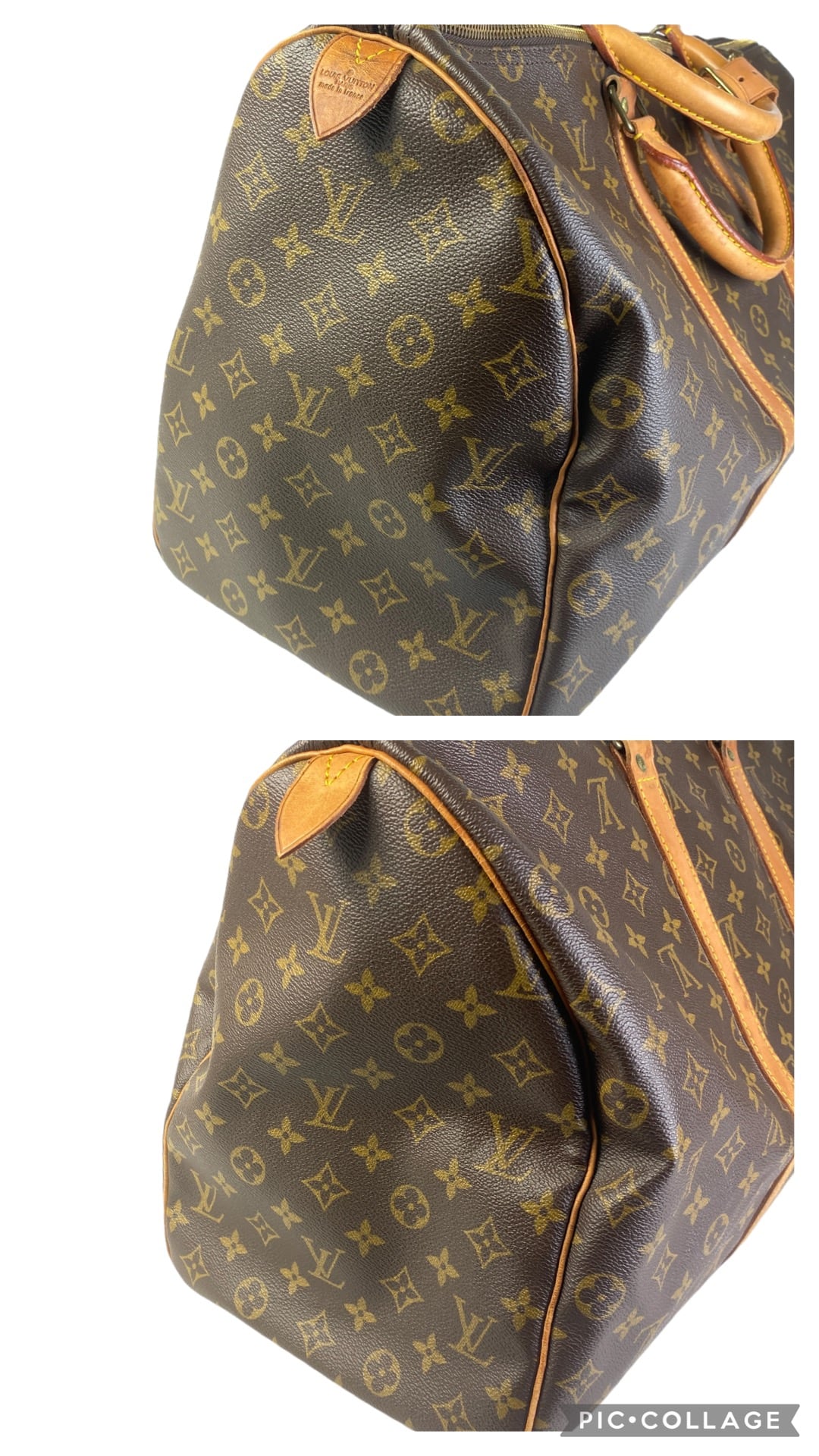 最終処分SALE】ルイヴィトン モノグラム キーポル50 PVC ボストン 茶 A