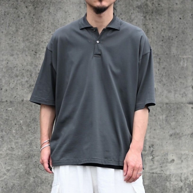 INTERIM / HIGH GAUGE SEA ISLAND PIQUE HYPER BIG POLO SHIRT | GANKO