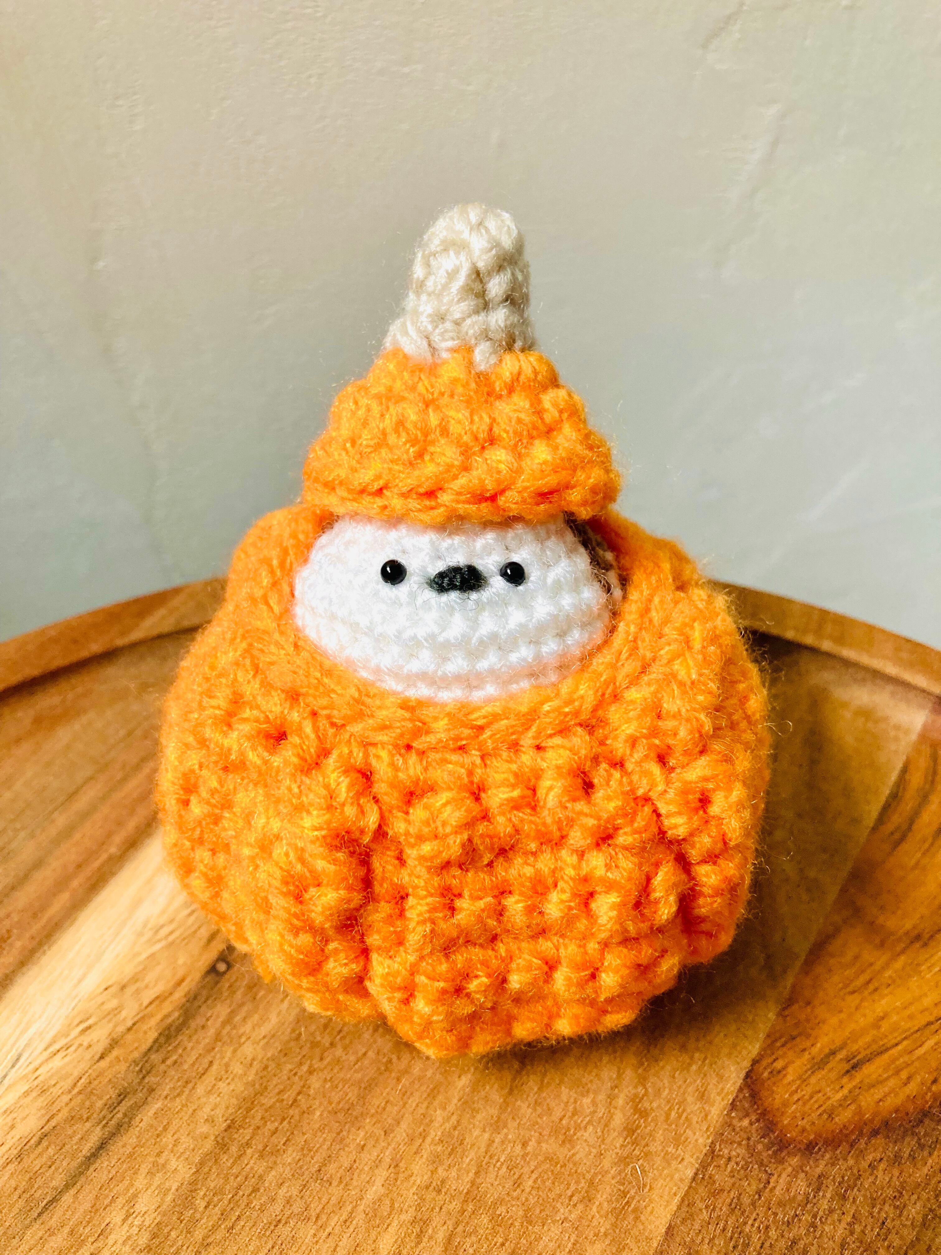 かぼちゃの小物入れとシマエナガ | 花炭工房フップの森