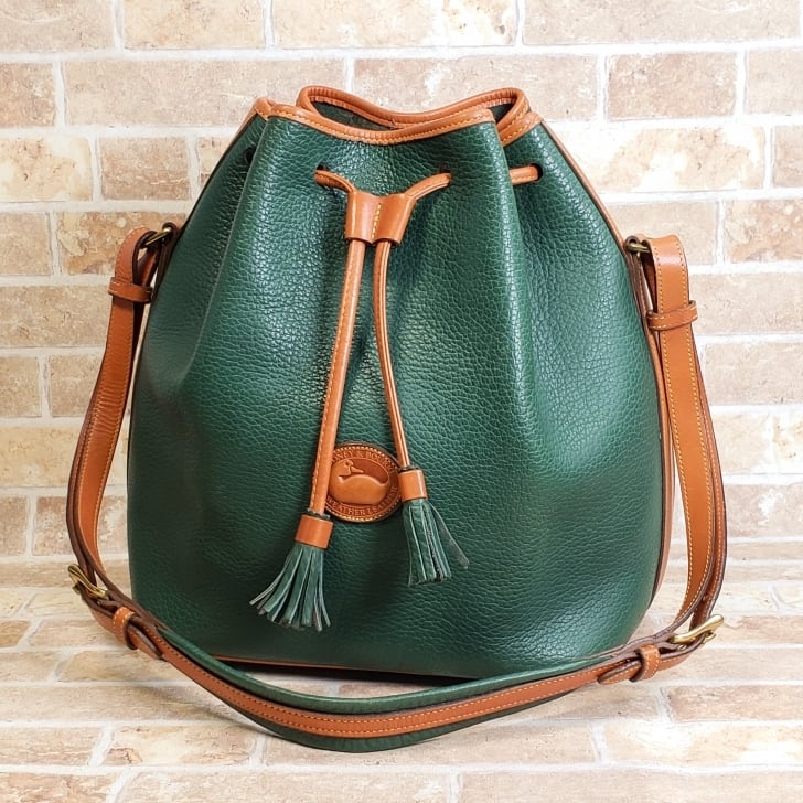 DOONEY&BOURKE ショルダーバッグ ヴィンテージ シボ革 グリーン ドゥーニー＆バーク | gypsophila