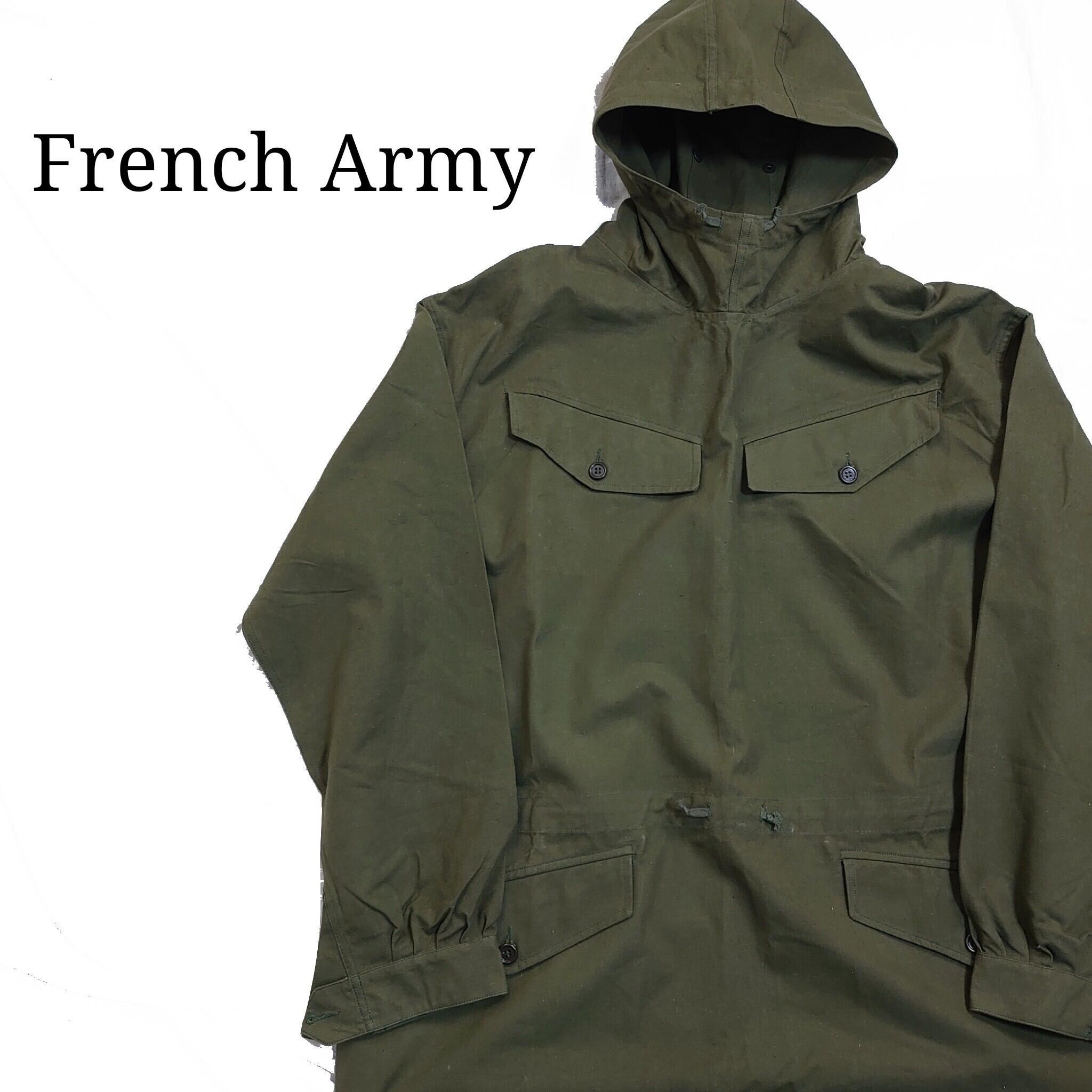 Deadstock】フランス軍 アルパインスモック 50～60s 軍物-