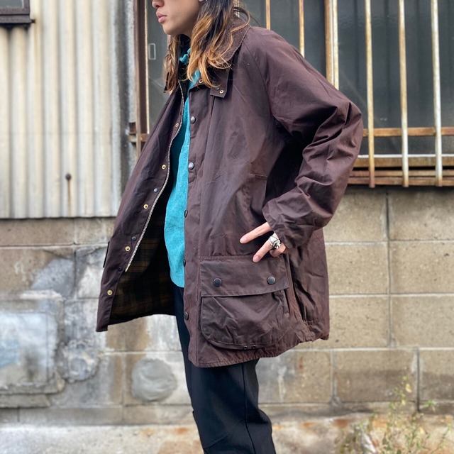 ビッグサイズ 80〜90年代 ビンテージ 旧3ワラント Barbour バブアー 