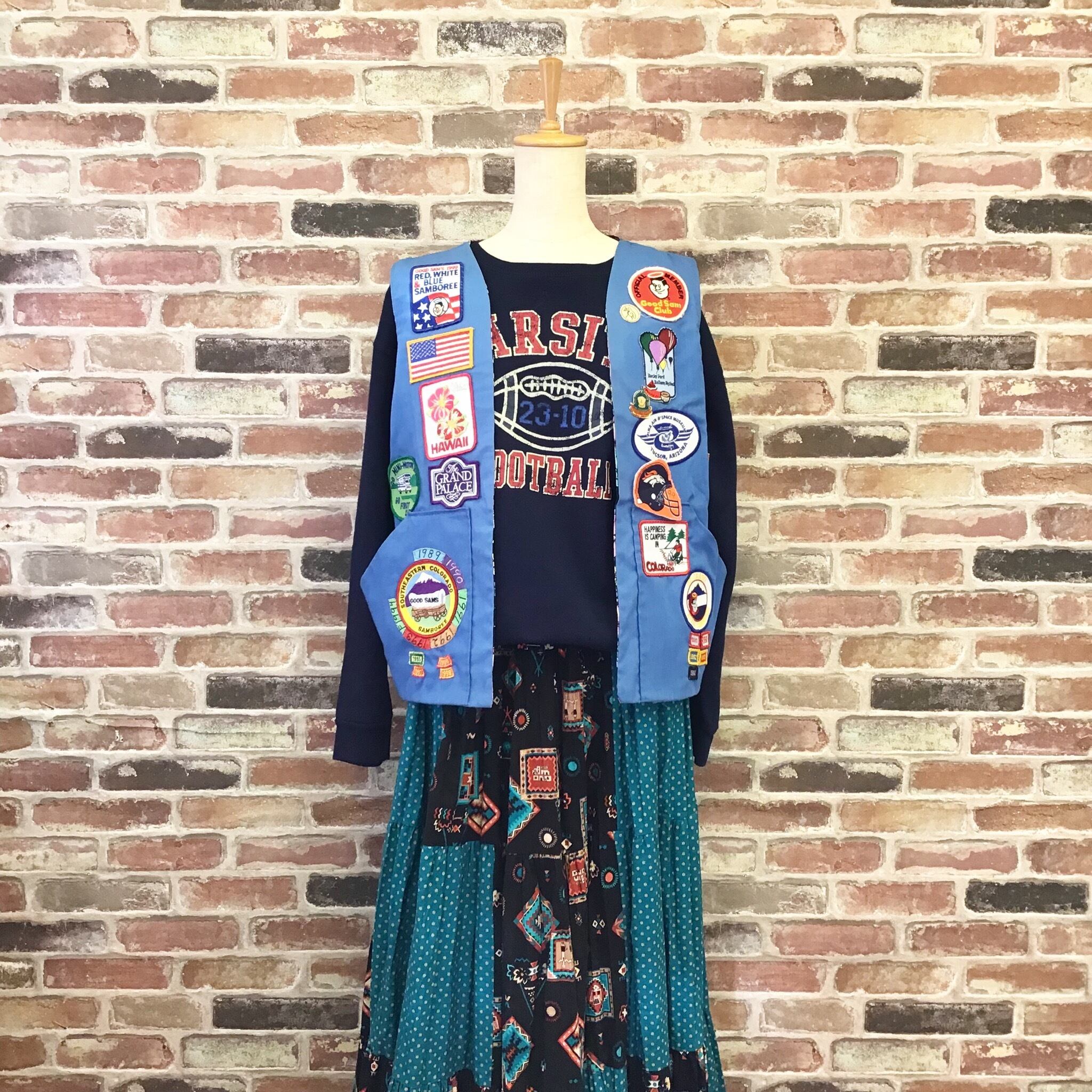 Light Blue Wappen Vest