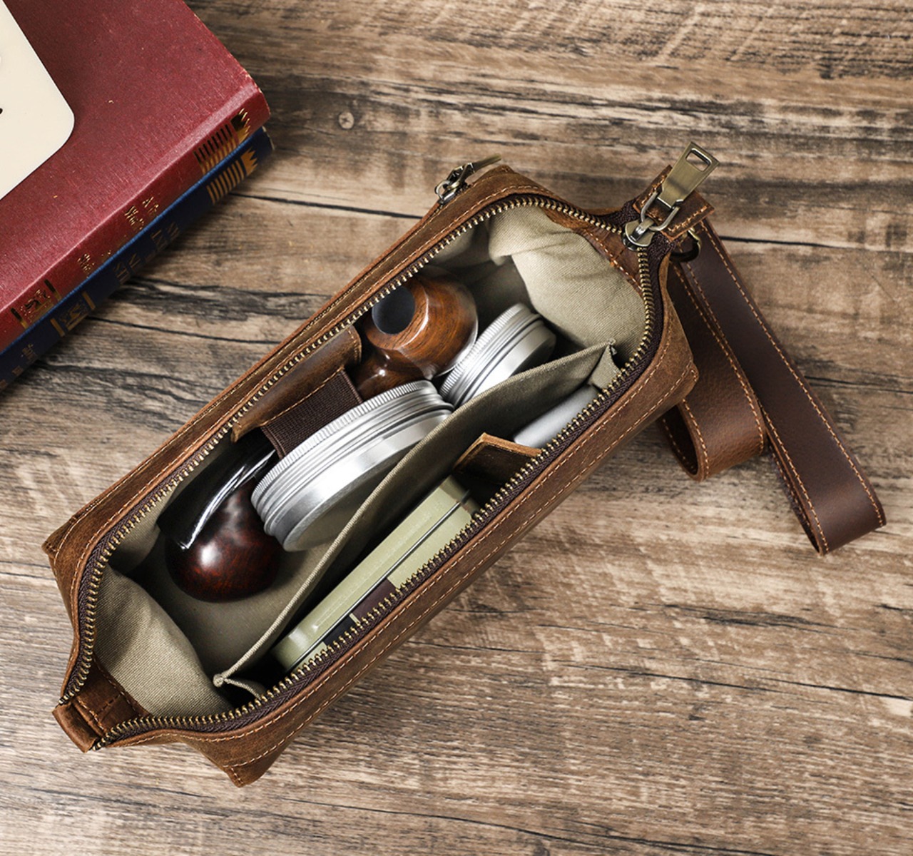 Compact Genuine Leather Clutch Bag / 本革 コンパクト レザー クラッチ バッグ