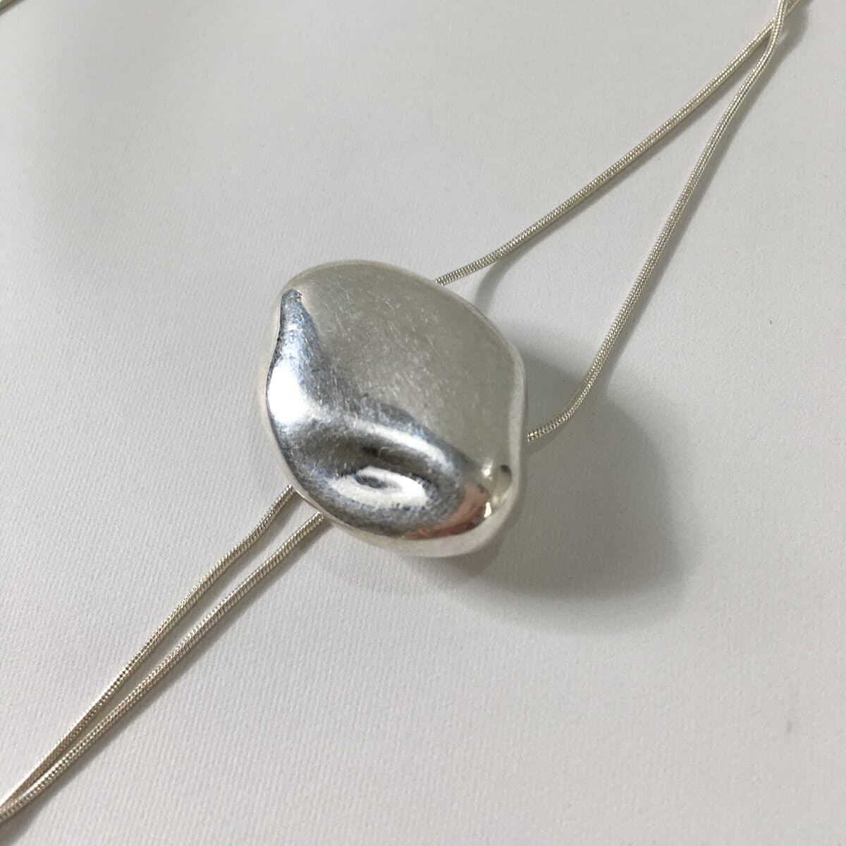 Ameri アメリ 2WAY STONE LIKE SLIDE CHAIN NECKLACE チェーン  