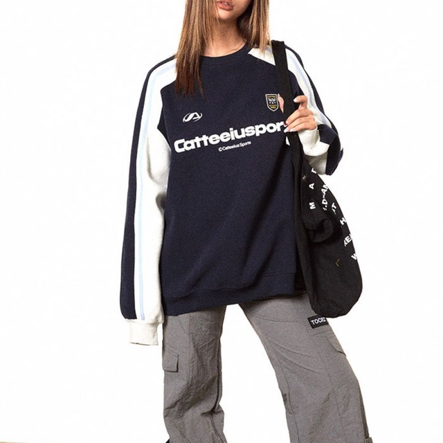 スポーツロゴラインスウェット 2col   R01397