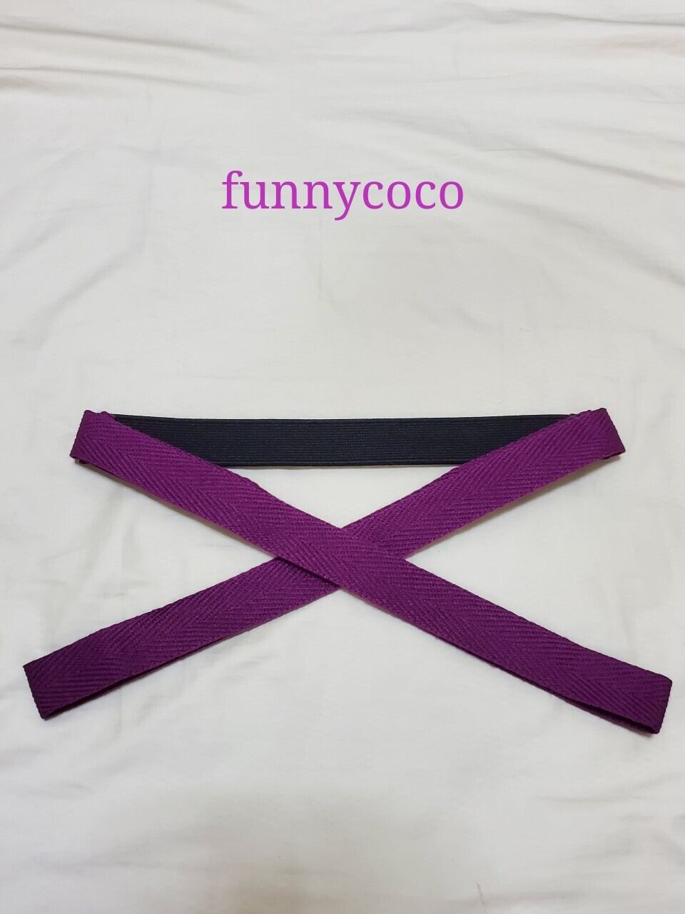 カラー三重紐 黒、紫 | funnycoco ファニーココ