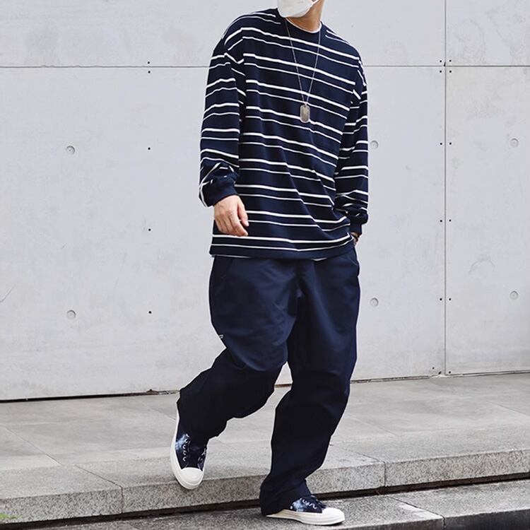 ★CUSTOM WOVEN STRIPE WASH RETRO T　　　A0787