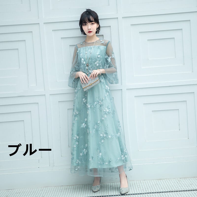 XSサイズ】【Sサイズ】ワンピース 花柄刺繍 ドレス パーティ XSサイズ】【Sサイズ】ワンピース 花柄刺繍 ドレス パーティ