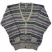 幾何学模様カーディガン