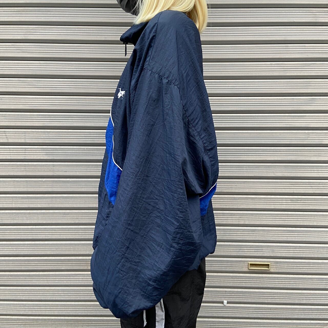 90s US古着　Reebok NFL ナイロンプルオーバー　M 青バック刺繍 90s US古着 Reebok NFL ナイロンプルオーバー M 青バック刺繍 Reebok