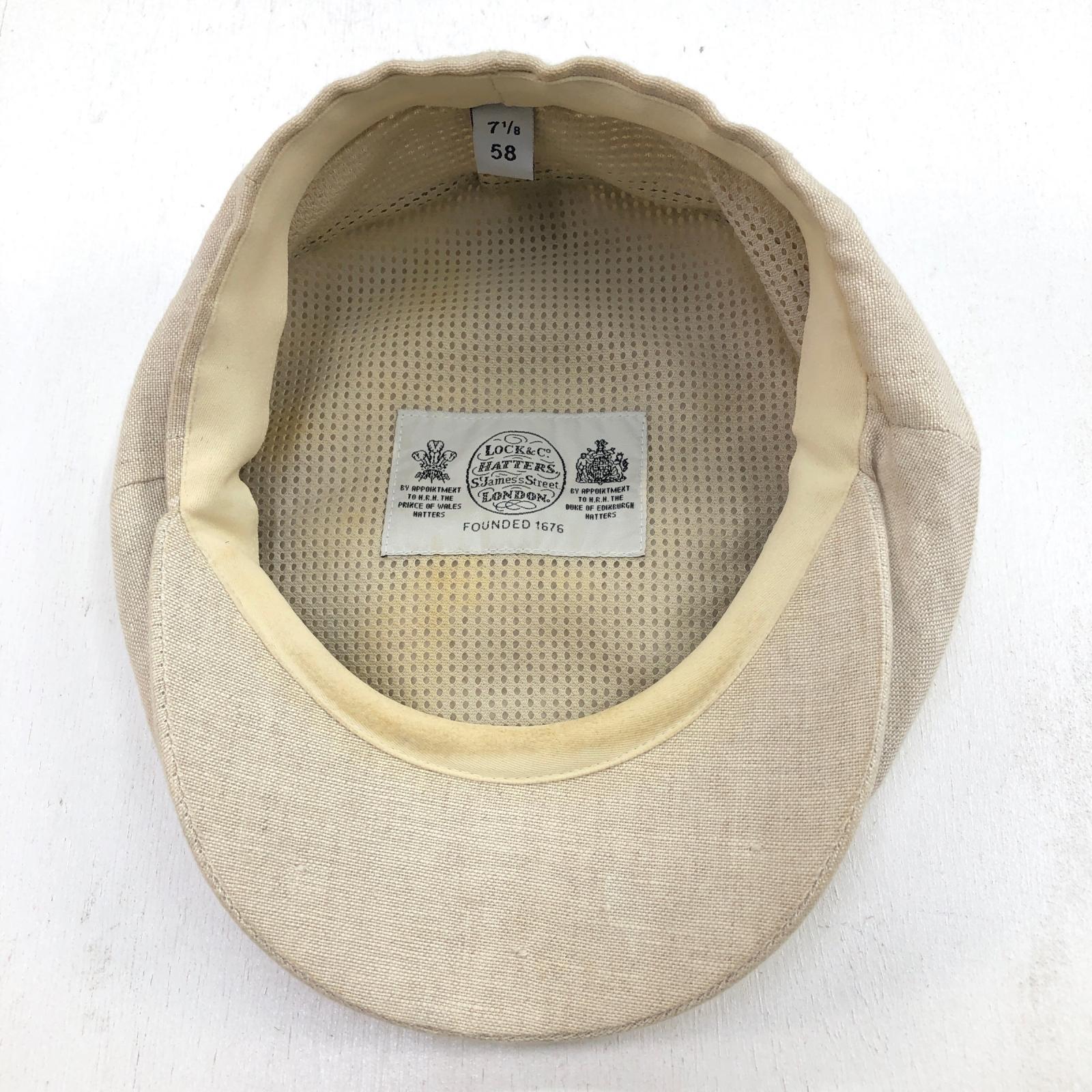 LOCK&CO HATTERS リネン キャスケット JamesLock JAMES LOCK & CO. HATTERS ジェームスロック & コー リネン
