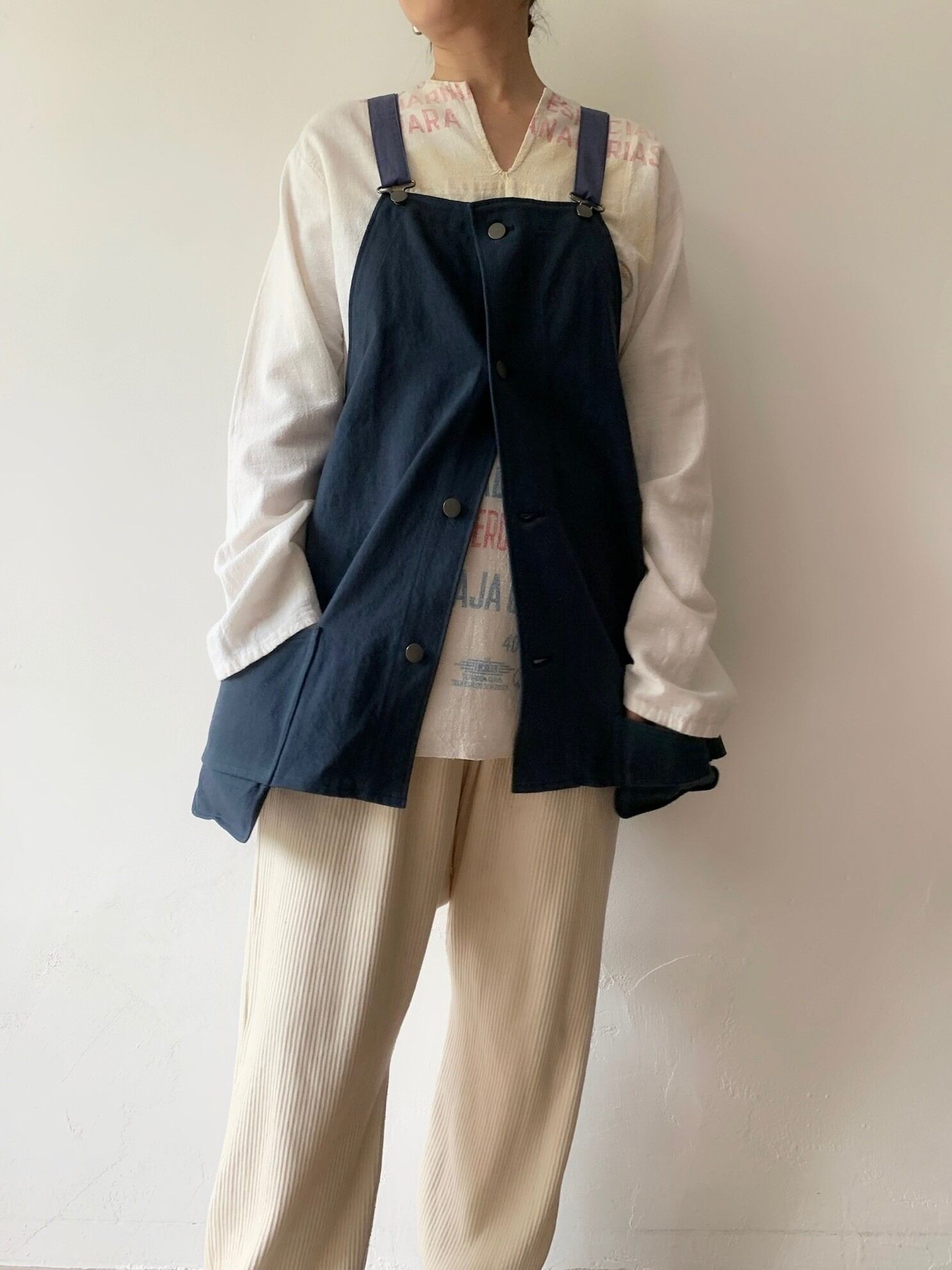 papier Cut overall/Navy　美品 Cut overall/Navy | papier.official