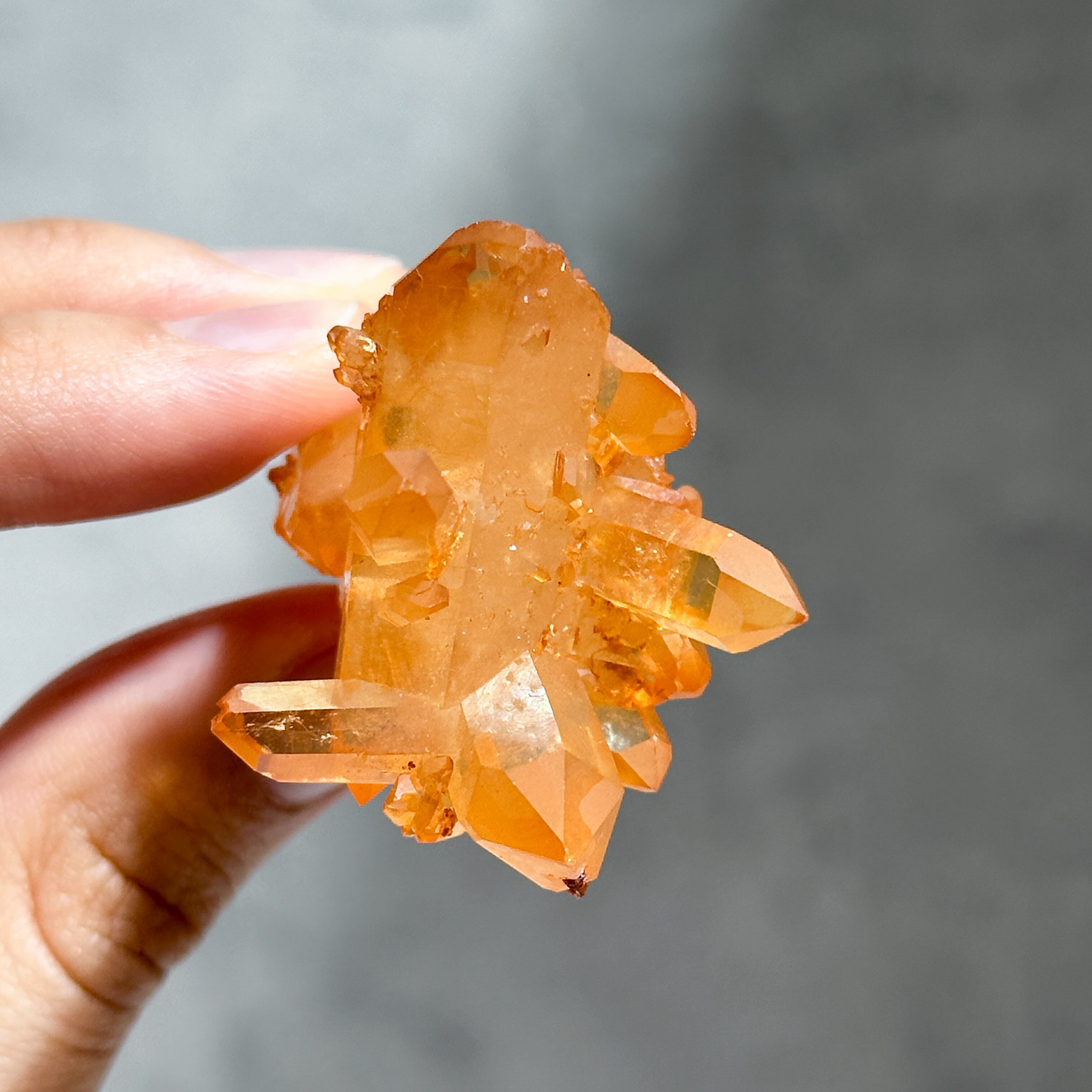 ミナスジェライス産タンジェリンクォーツ クラスター03◇ Tangerine