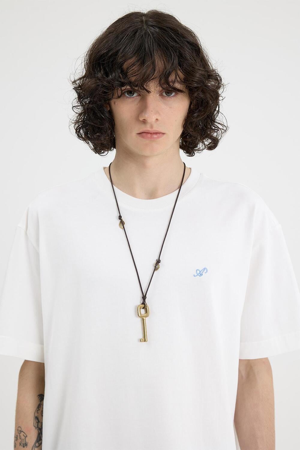 ☆ATEEZ ソンファ 着用！！【AFTER FRAY】Safari Key Leaf Necklace