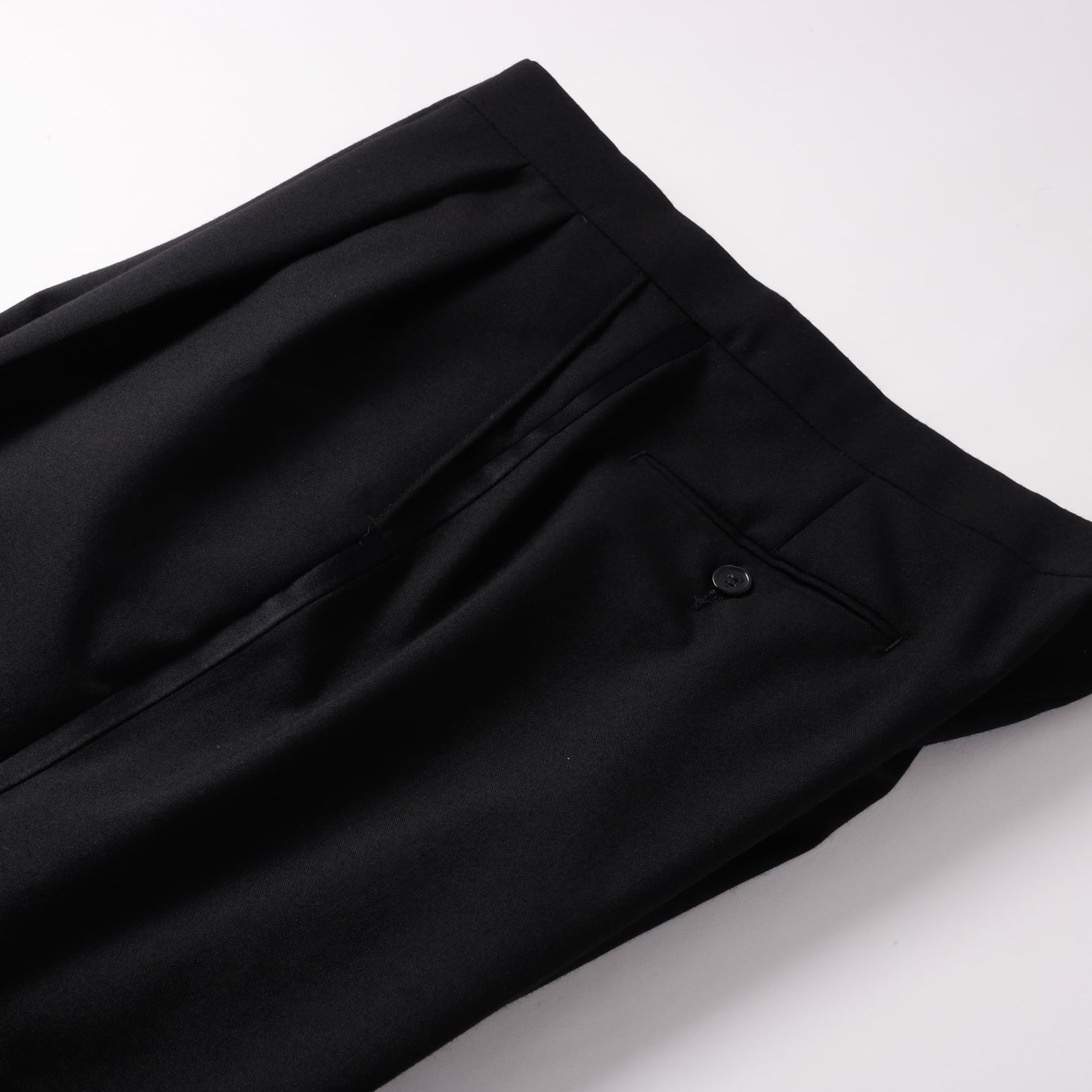 極美品】70s Special vintage wool tuxedo slacks pants W36 Black