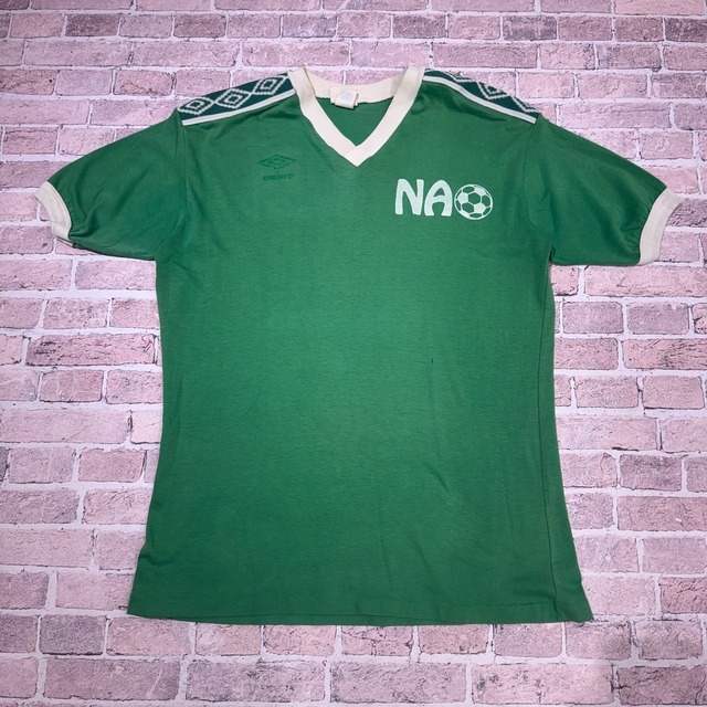 1980S UMBRO ATHLETICS GAME SHIRT GREEN