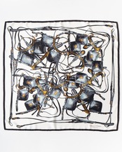 〈Hermès〉Carres 90 Scarf BRIDES REBELLES