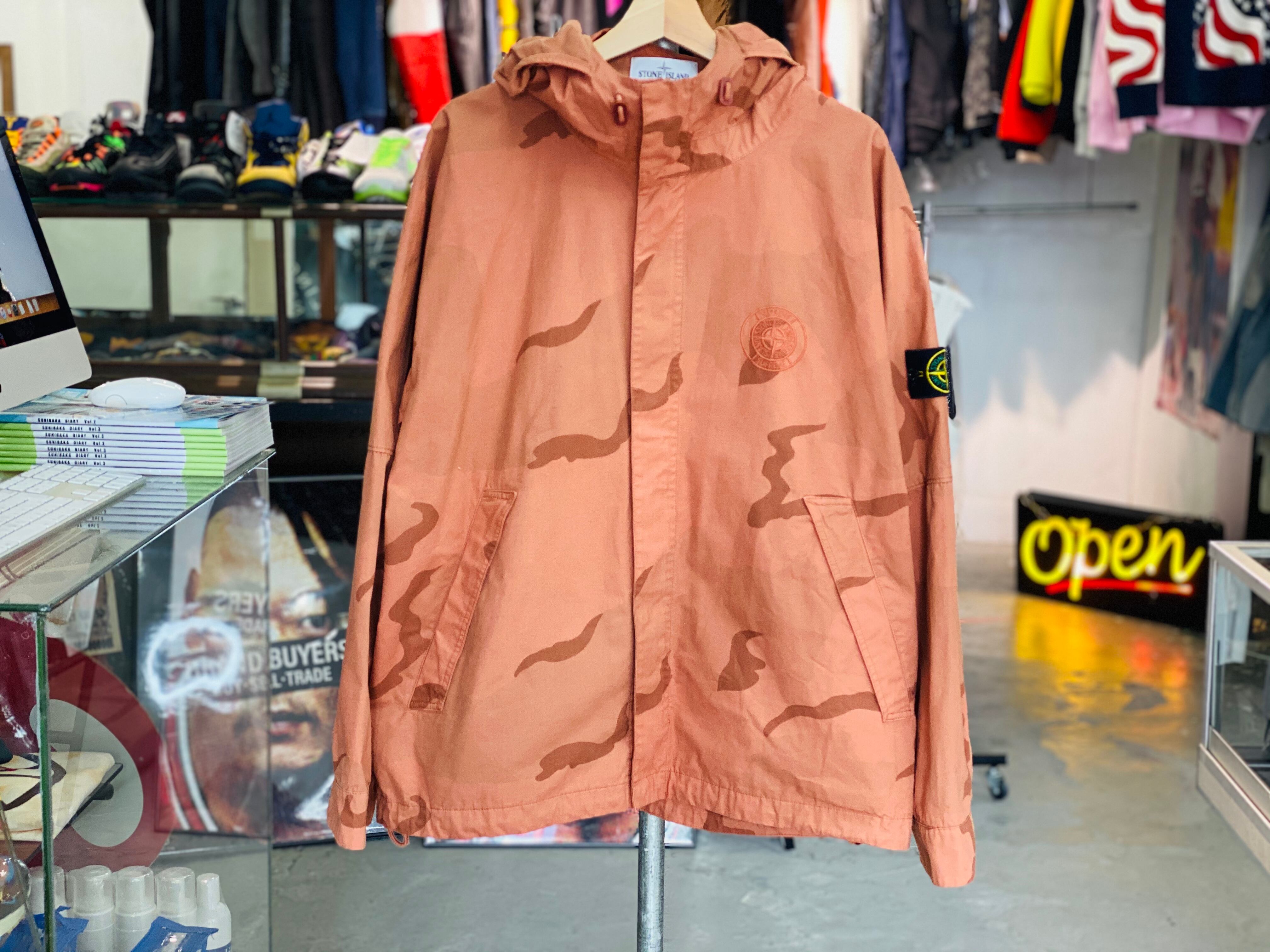 Supreme 19SS × STONE ISLAND RIOT MASK CAMO JACKET CORALCAMO LARGE 