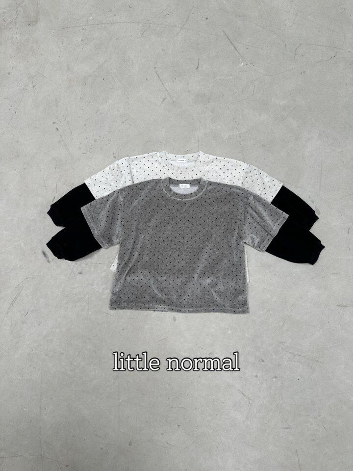 ※11/23まで5%OFF予約【little normal】dot layered long T/S-JS