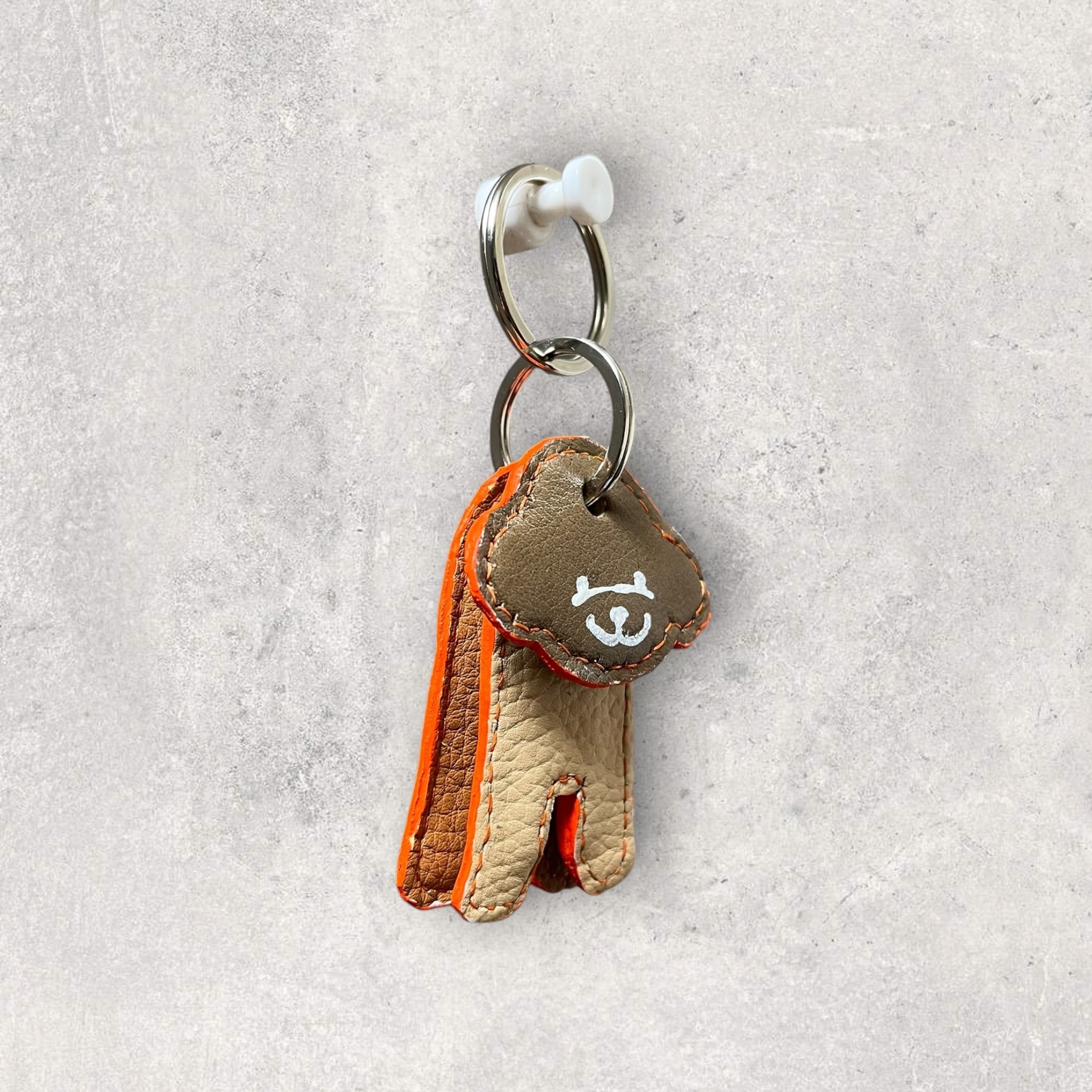 3連ドッグキーホルダー(プードルver.) | まるふく革工芸@オンライン