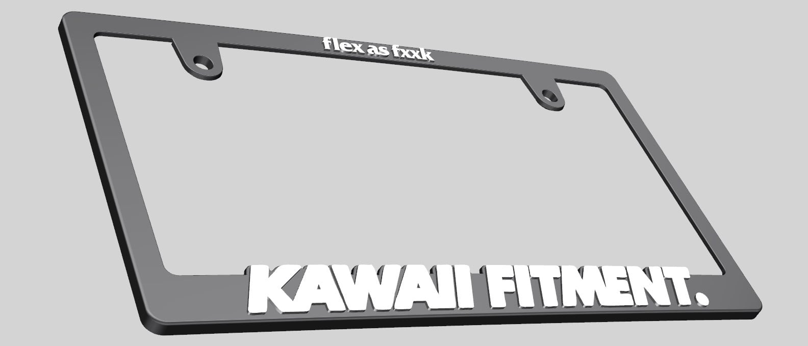 KAWAII FITMENT. license flame | KAWAII FITMENT.