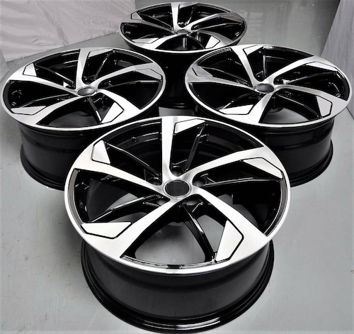 アウディ 18インチ ブラックホイール4本セット Audi A3 A4 A6 A8 S4 S6 S8 RS4 Q3 TT オフセット451191