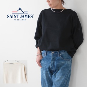 SAINT JAMES [セントジェームス 正規販売店]W 20JC OUES LOOSE SOLID [20jc-los-so-w] 20JC ウエッソン ルーズ レディーズ 長袖 ボーダー 無地 [2023AW]LADY'S