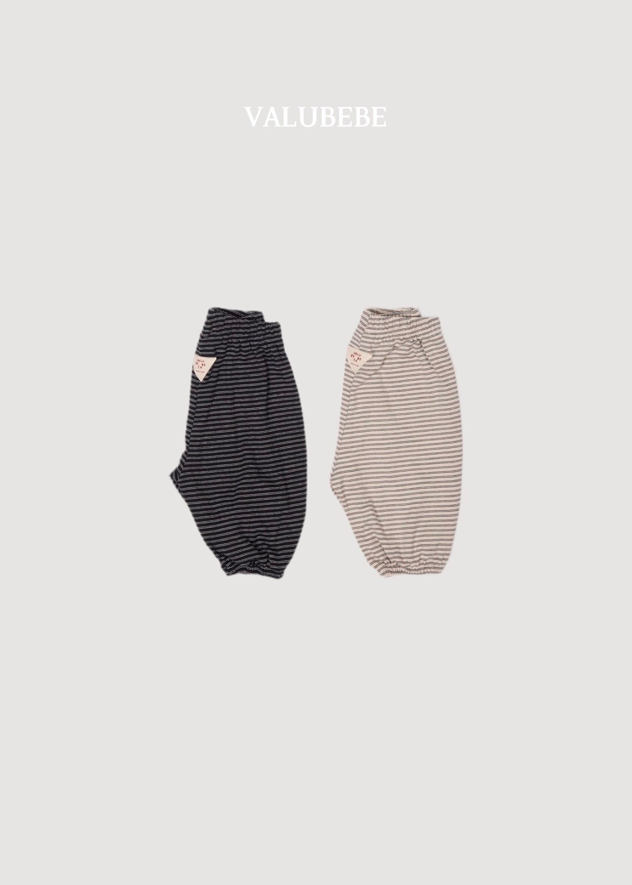 送料無料【予約】/ autumnエンボパンツ(ボーダー) /valubebe