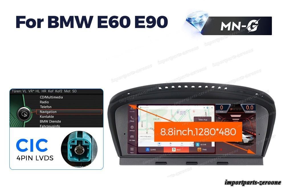 BMW 5シリーズ E60 E61 3シリーズ E90 E91 E92 CIC アンドロイドナビ