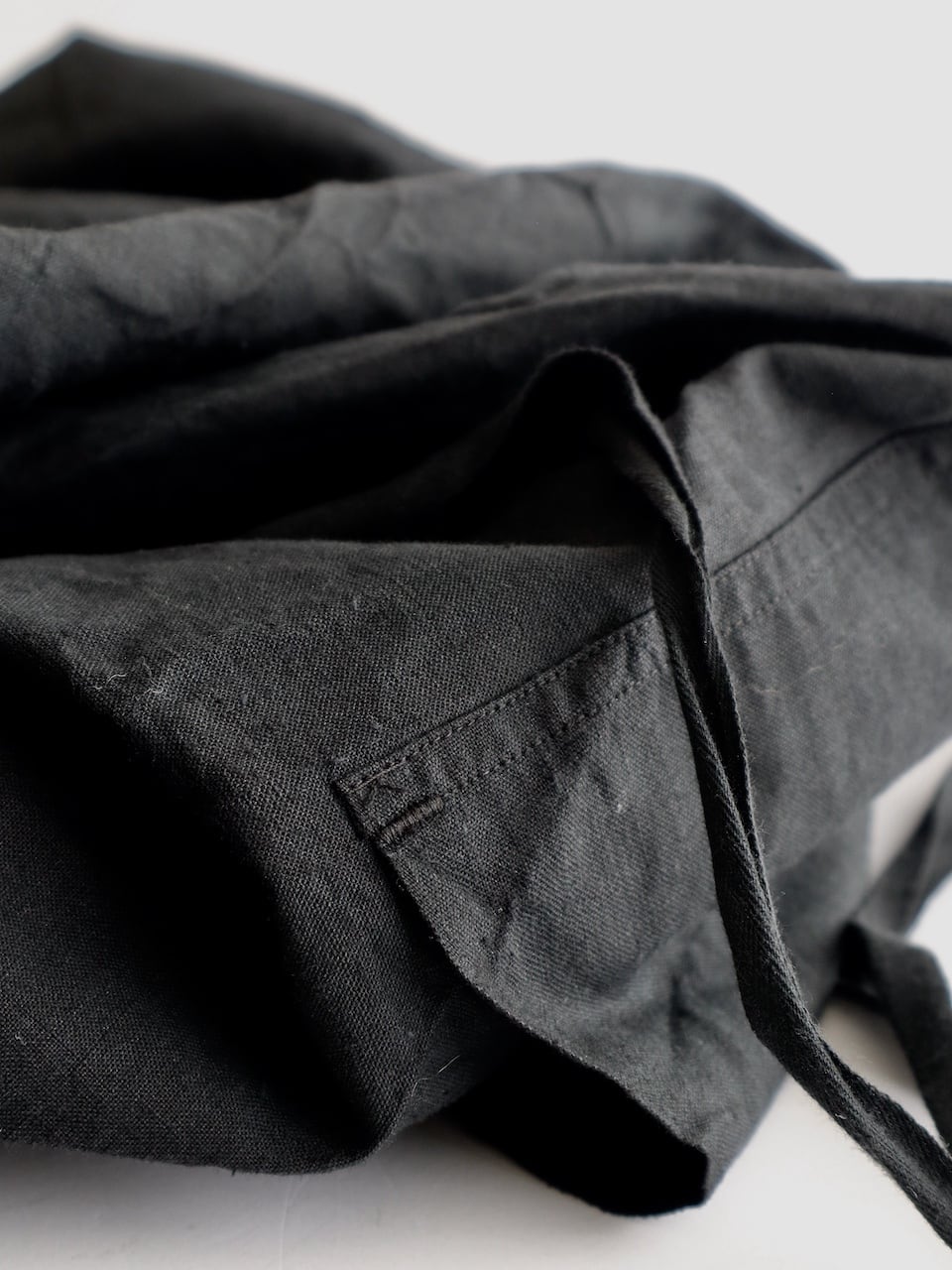 フランス軍 エプロン リネンコットン ブラック / Linen Cotton Apron
