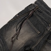 00s Y2K PPFM ピーピーエフエム 加工 レイヤード風デザイン デニム パンツ ジーンズ サイズ S /メンズ/アーカイブ