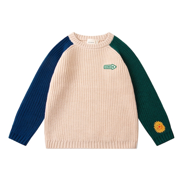 残り1点( 1-2Y ) Knit Planet / Circus Knit - CREAM