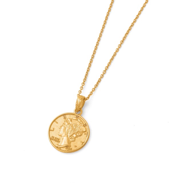 Hawaiian liberty coin necklace (Hne0003g)