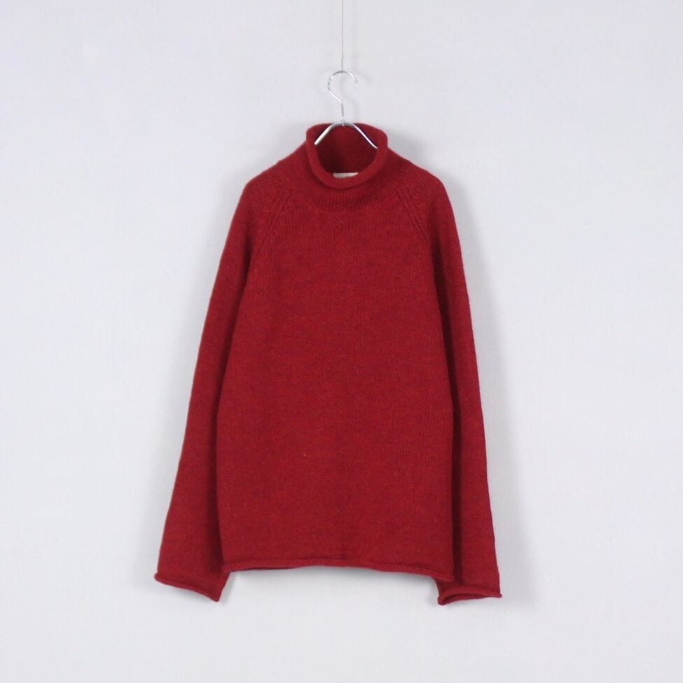 J.CREW 名作 レッド ウールロールネックニット【CO-1852】 | cv J.CREW 名作 レッド ウールロールネックニット【CO-1852】 | cv