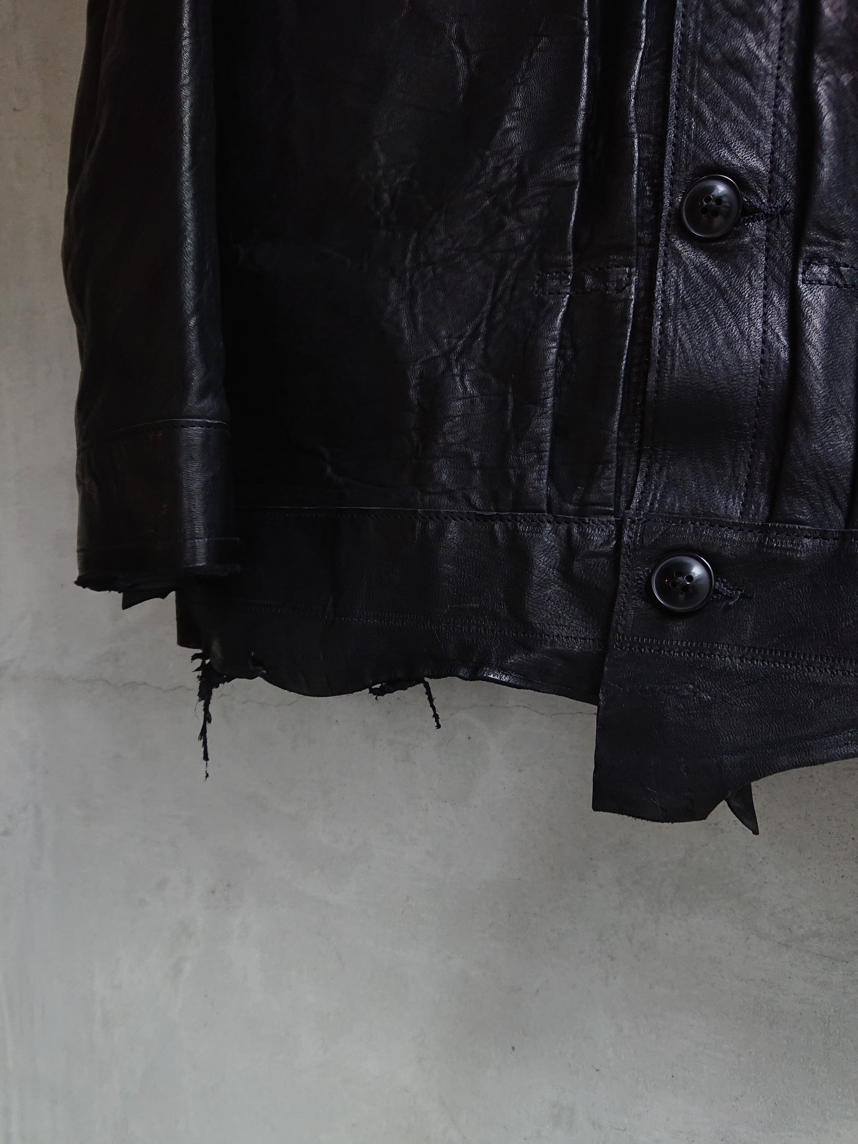 GOODKARMA DEVELOPMENT. Leather Blouse 