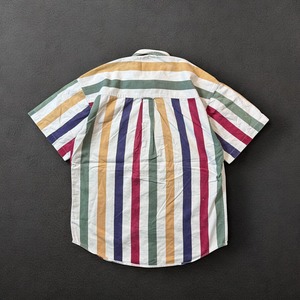 CHAPS RALPH LAUREN S/S shirt 80s ストライプ半袖シャツ 古着