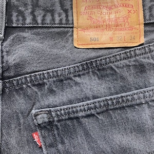 vintage 1990’s LEVI’S 501 black denim pants