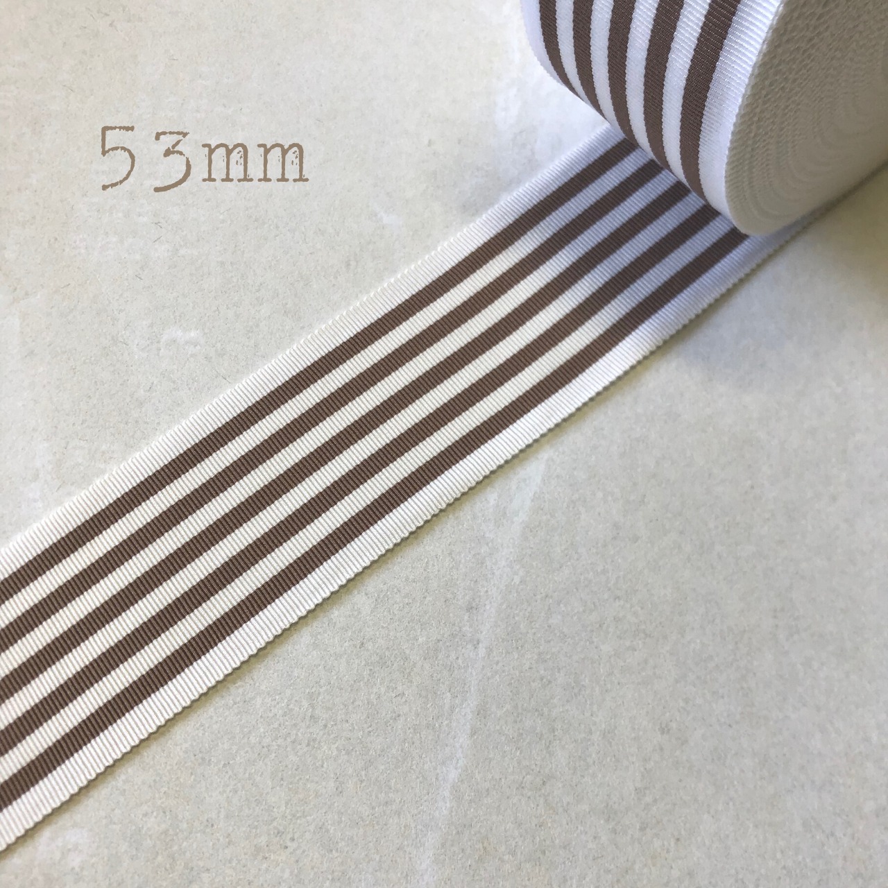 お買い得セット販売】ポリエステルグログランリボン ストライプ 各色1M