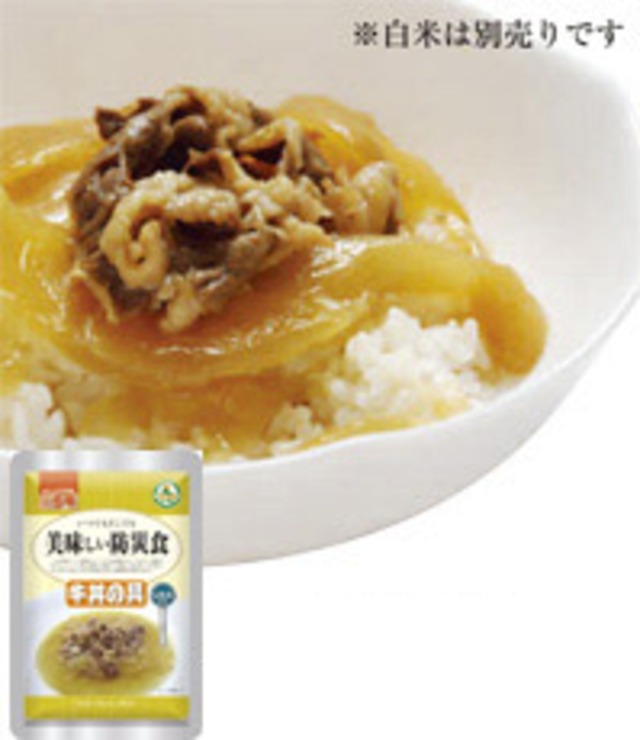 UAA食品 美味しい防災食 牛丼の具　50袋