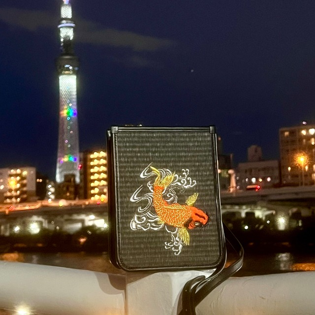 International Japan Fashion Gala 2026 Exclusive | KOI Art Embroidery × Washi Tatami Mini Shoulder Bag