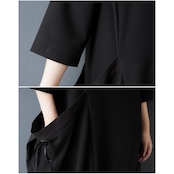 リボンポケット ロングワンピース  30231