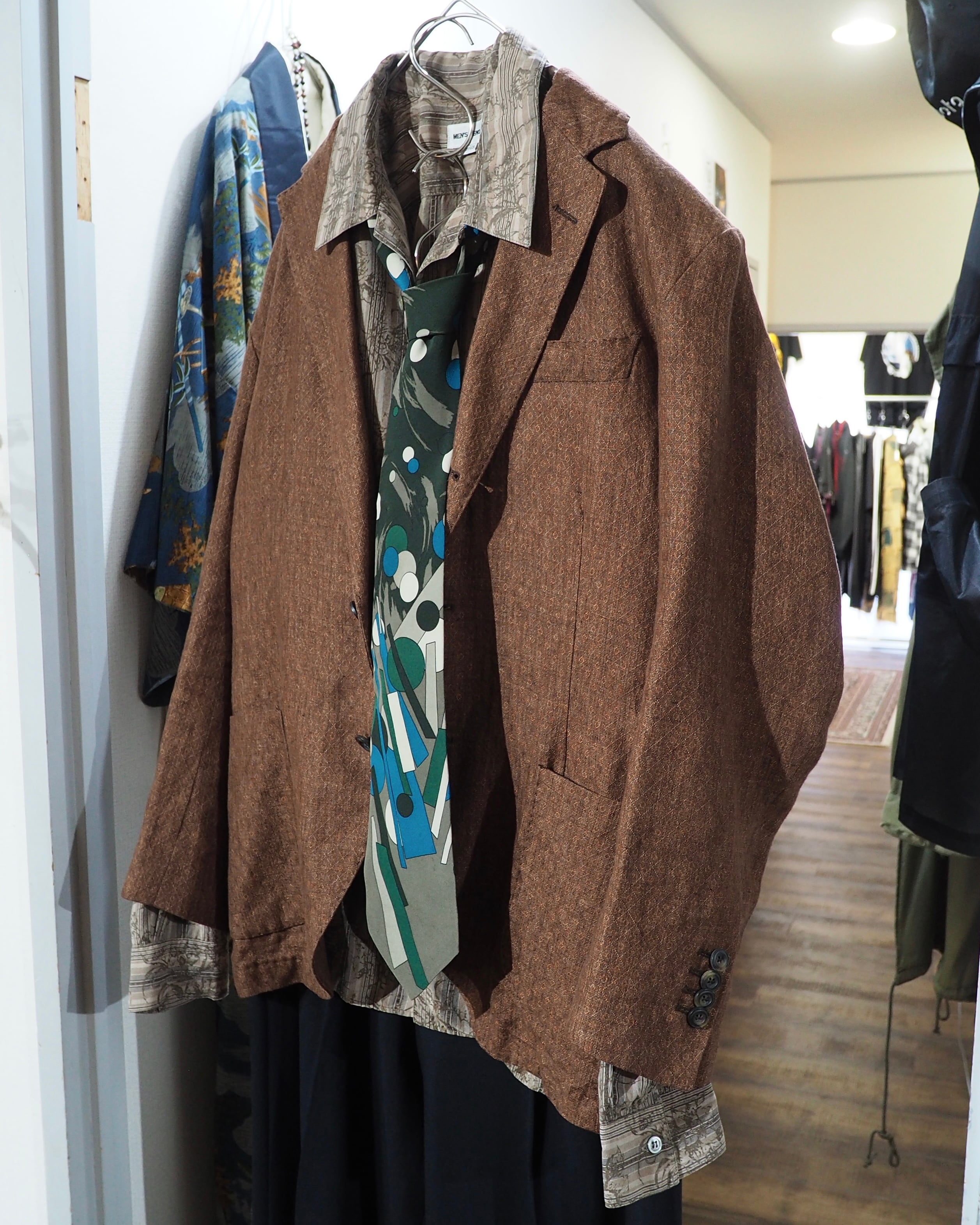 ” MESSAGERIE ” Pure Lino Linen 3B Tailored jacket (Made in Italy)