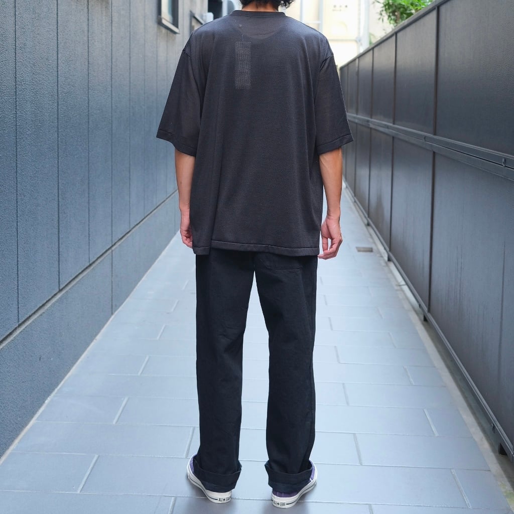 COMOLI(コモリ) / ブラックデニムオーバーパンツ- BLACK-(C03-03002