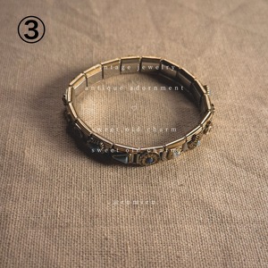 ハンドメイド イタリアンチャーム ヴィンテージジュエル ブレスレット