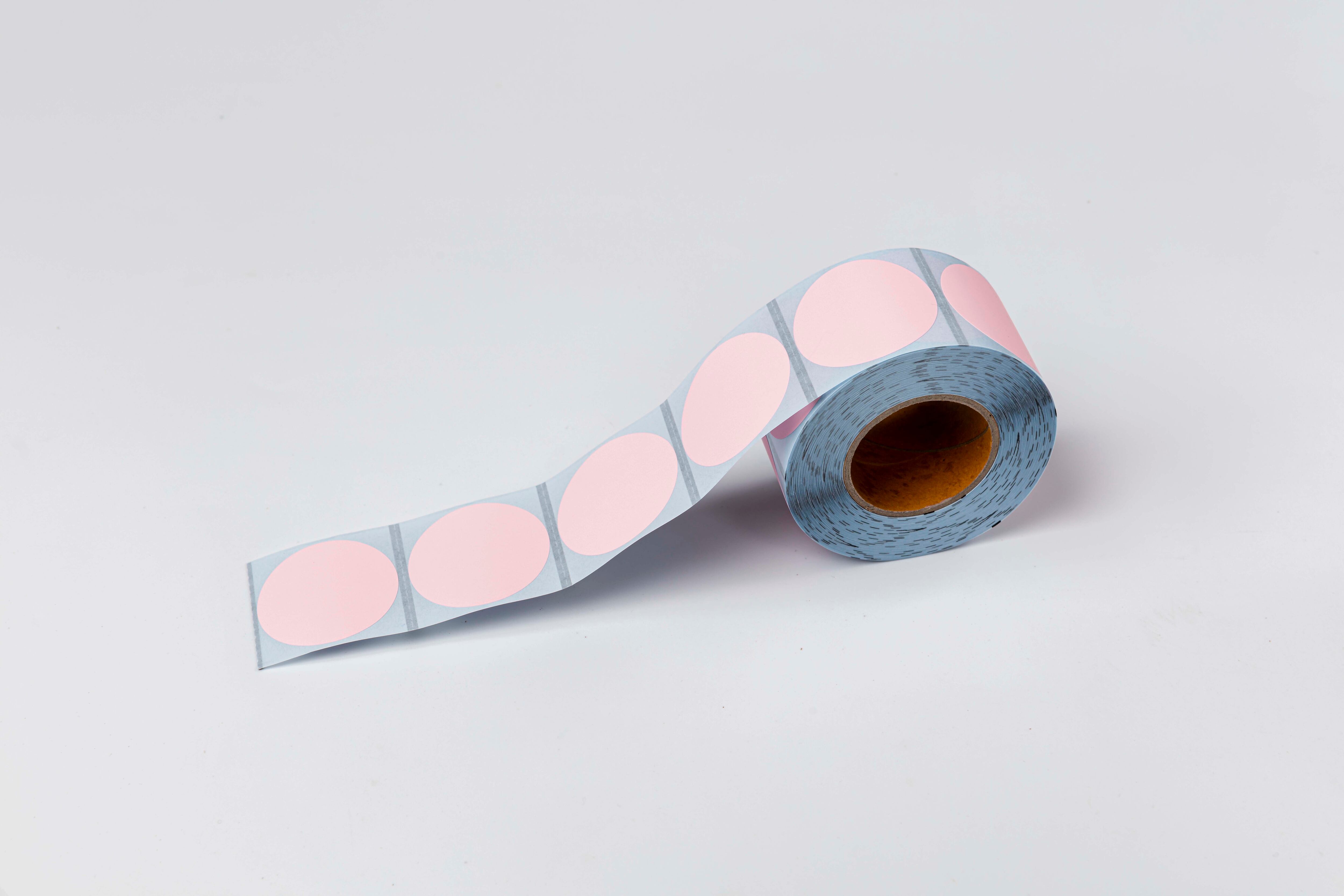 シール円型4cm（ピンク）