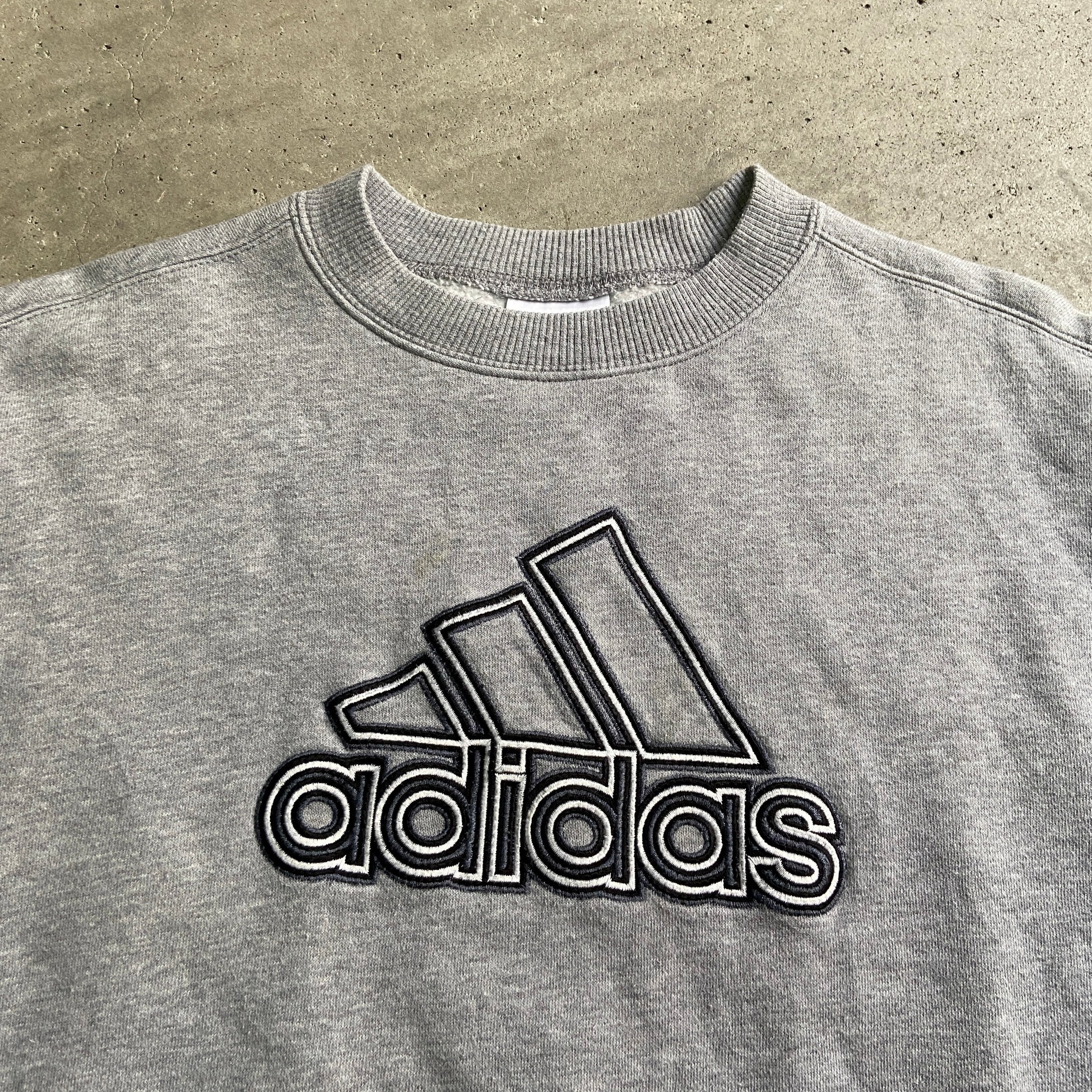 アディダス　90s ビッグロゴ　スウェットトレーナー　adidas　一点物