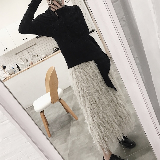 shaggy skirt 10967